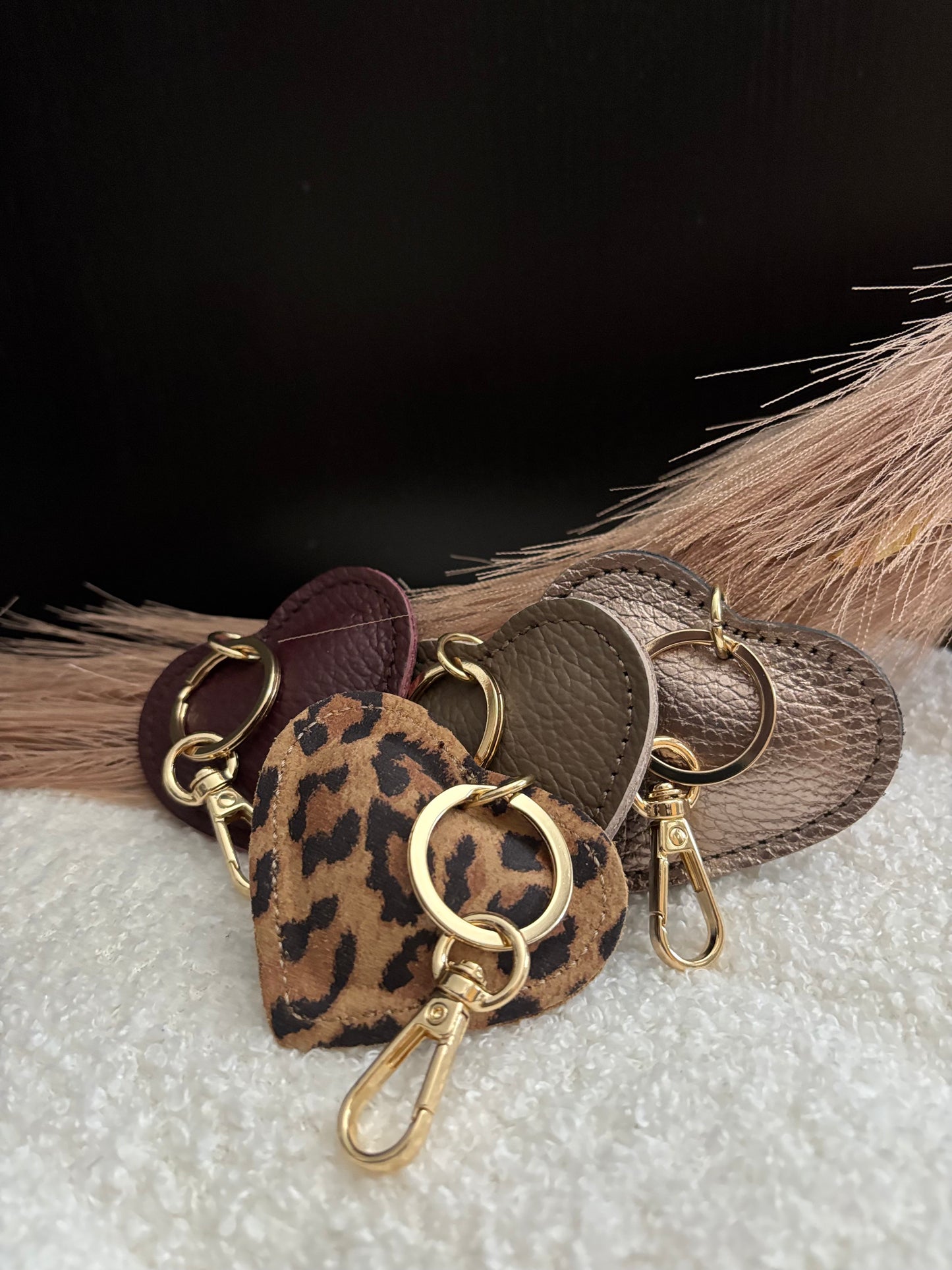 Sleutelhanger | Hart | Taupe