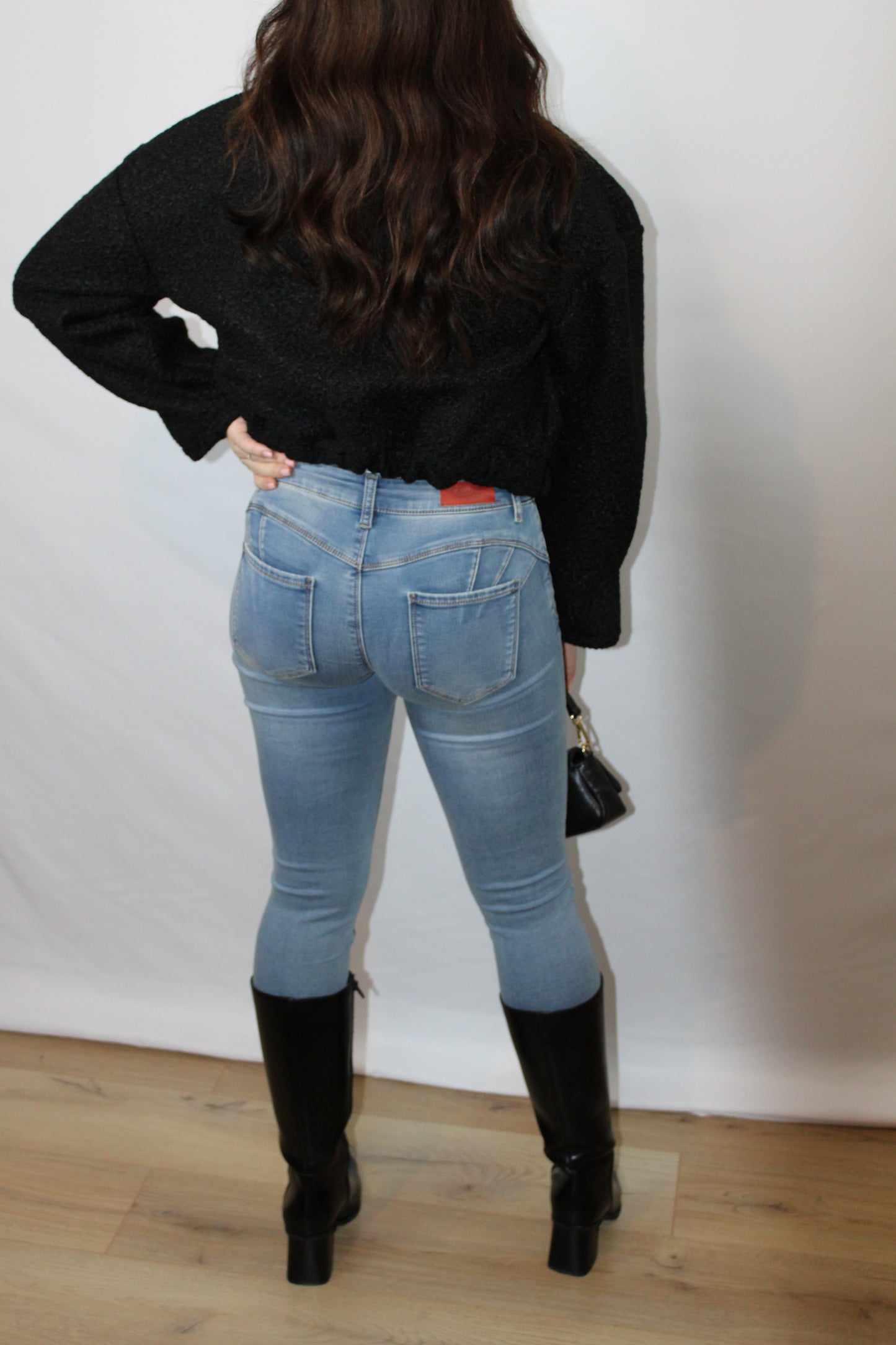 Toxik3 Push-up Skinny Jeans Blauw
