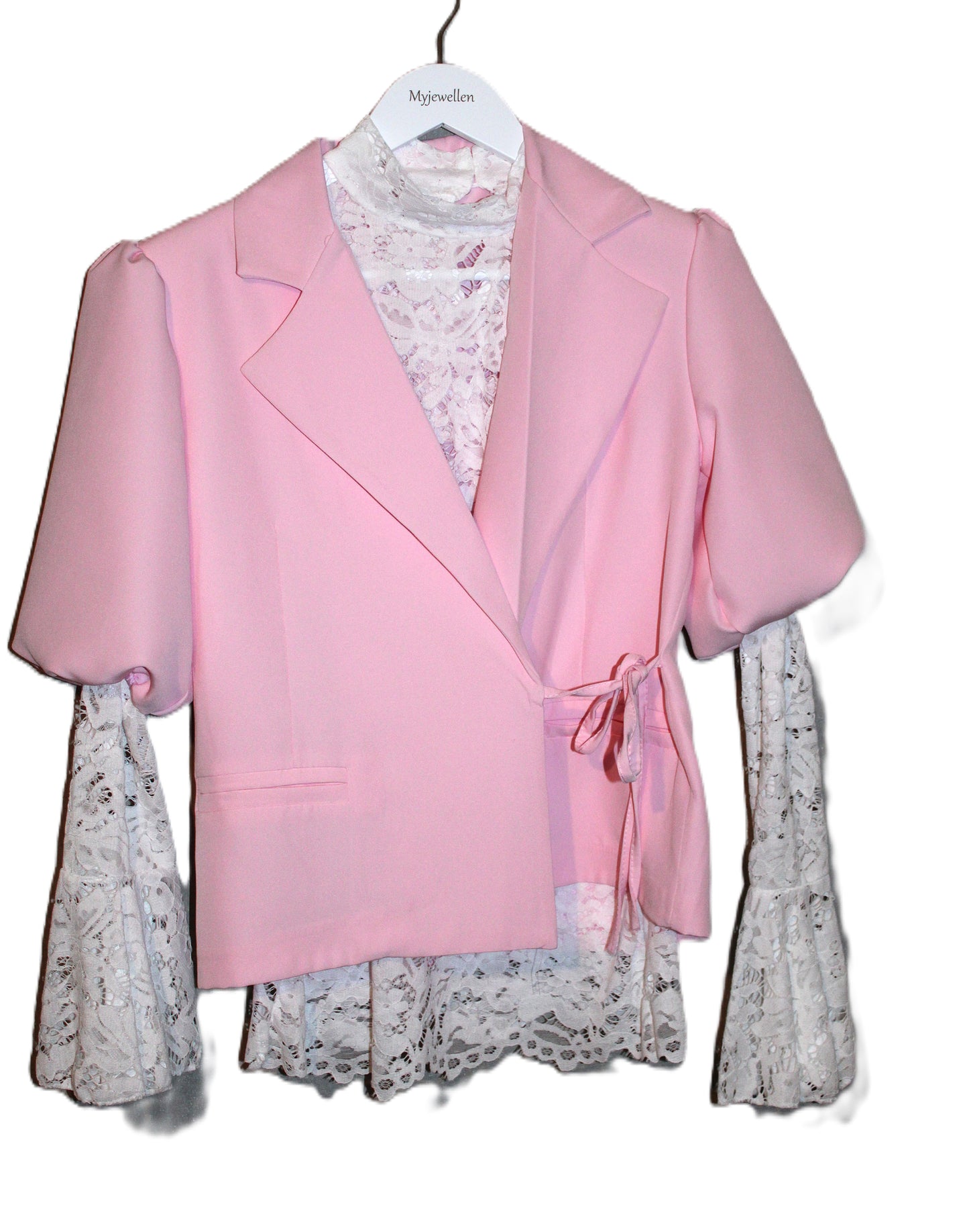 Lana kanten Top | Wit