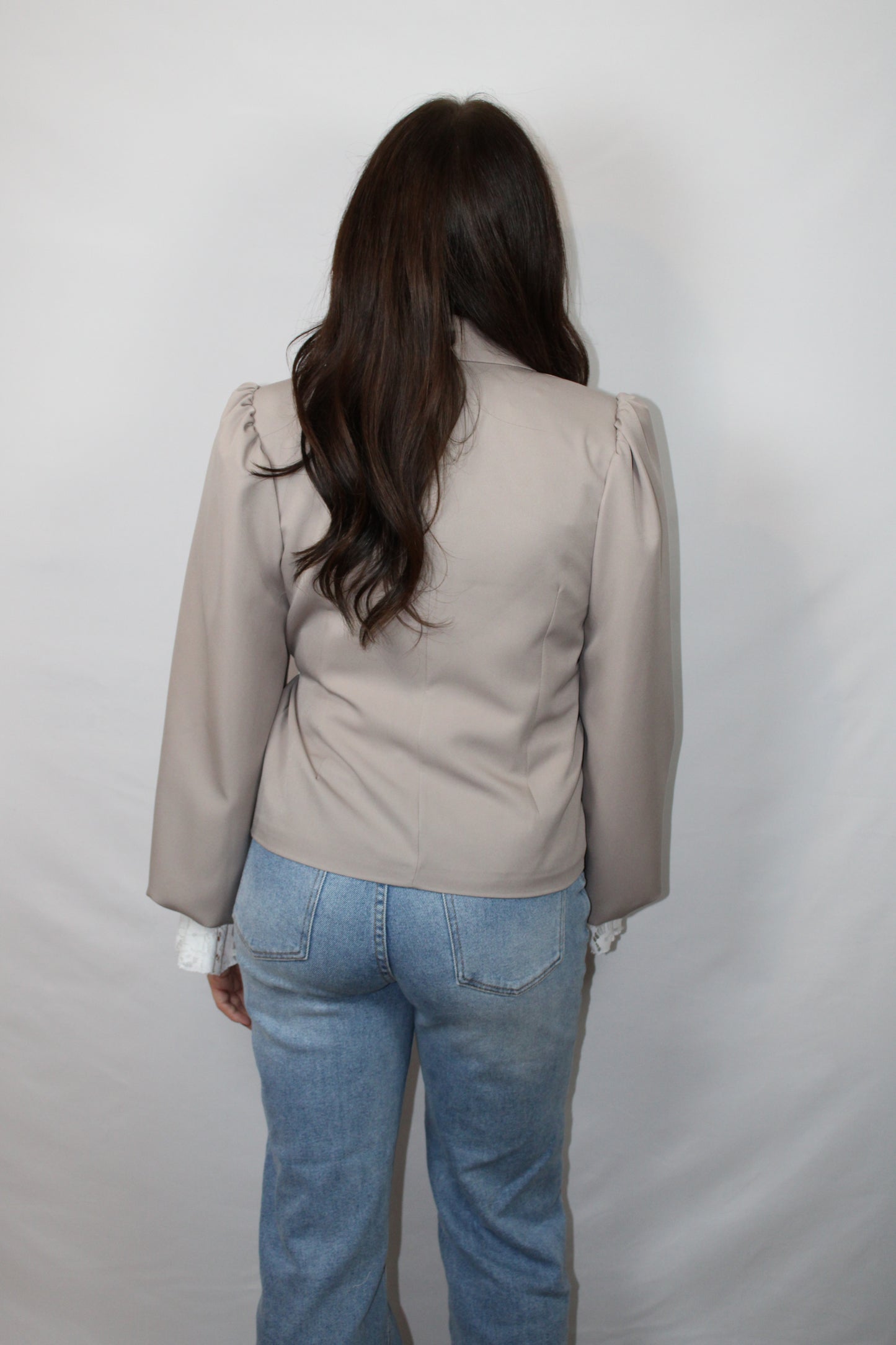 Julia Wrap Blazer | Taupe