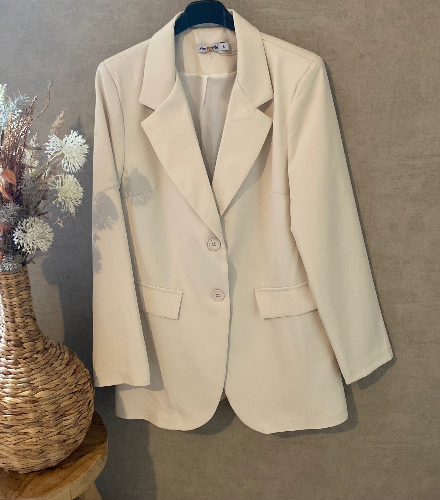 Basic blazer beige