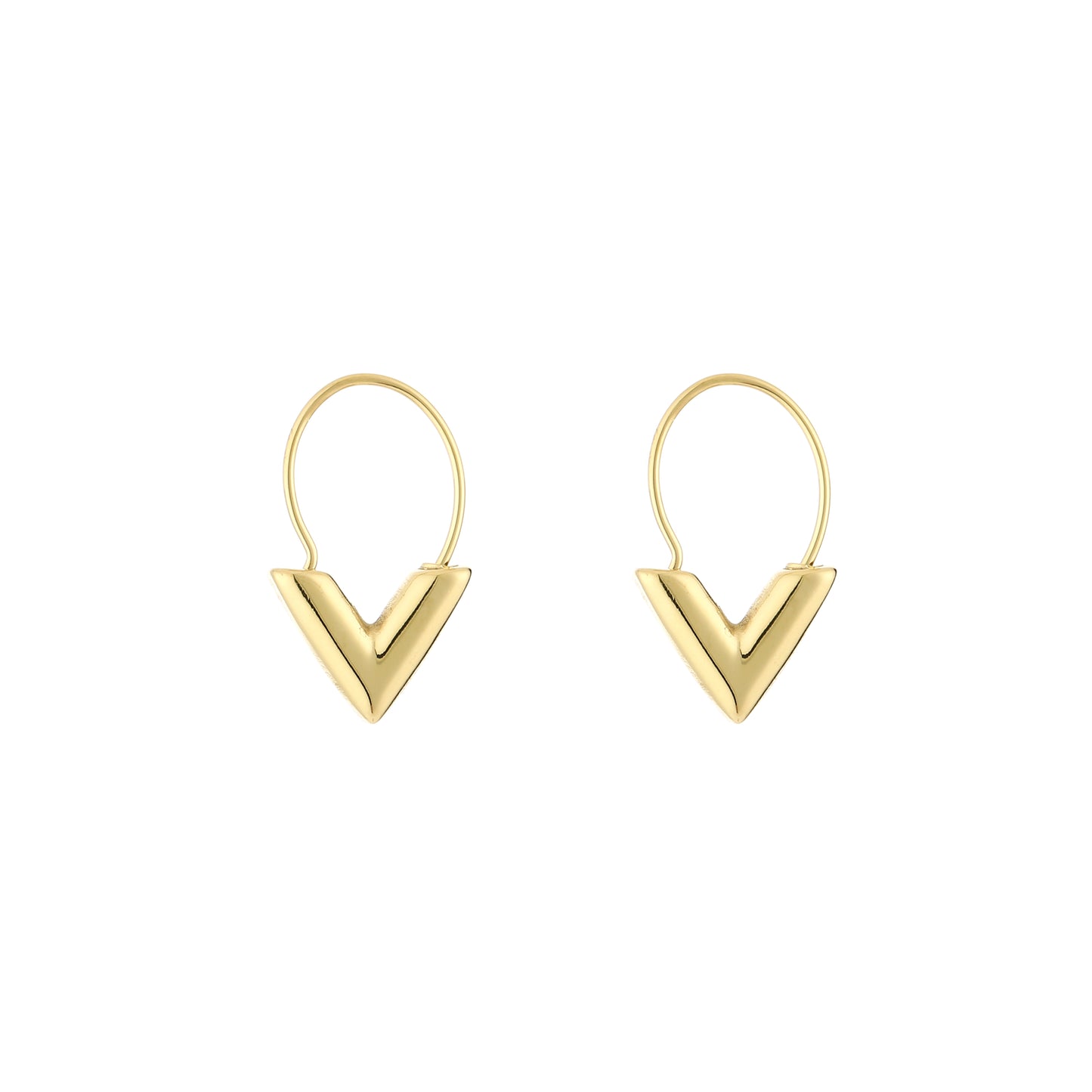 Oorbellen V | goud