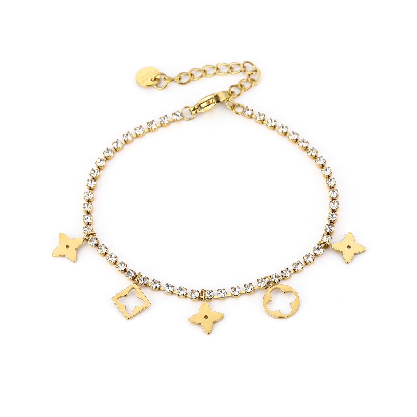Armband Strass met bedels