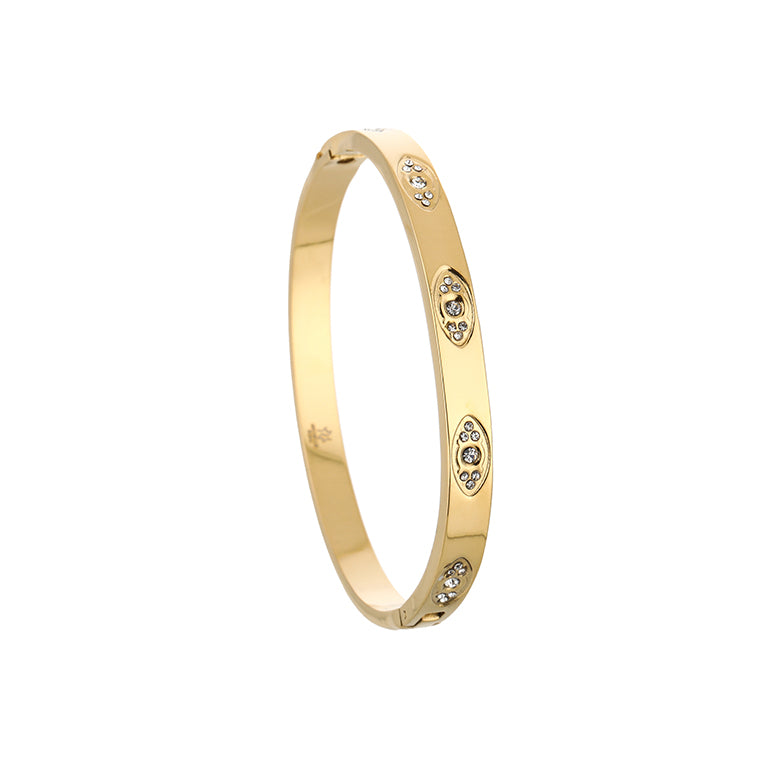 Zirkonia strass bangle – elegante stainless steel armband | Myjewellen