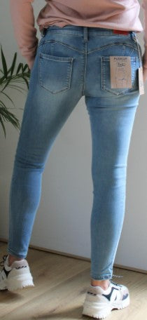 Toxik3 Push-up Skinny Jeans Blauw
