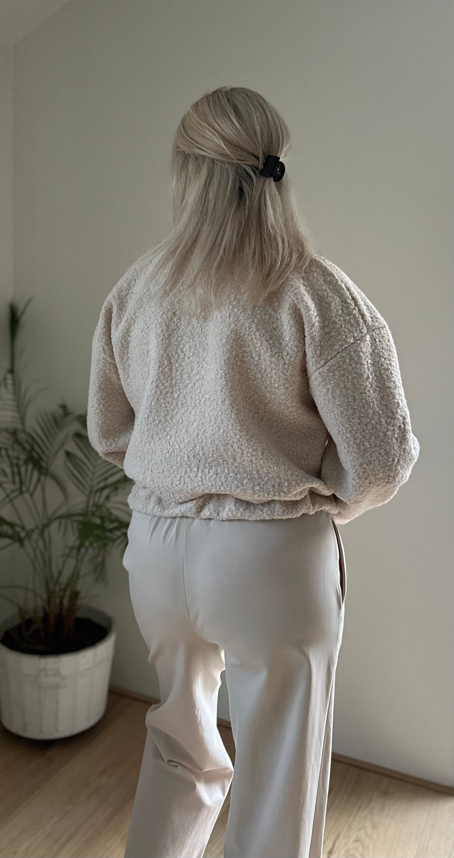Teddy bomber jacket beige | zachte en warme damesjas voor elke dag | Myjewellen