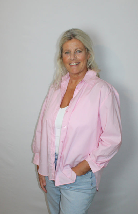 Blouse Mara lichtroze – dames blouse katoen | Myjewellen