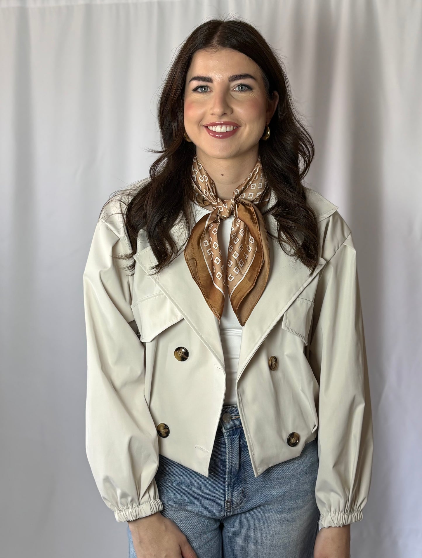 Betaalbaar en elegant sjaaltje bruin |Satijn look | Myjewellen