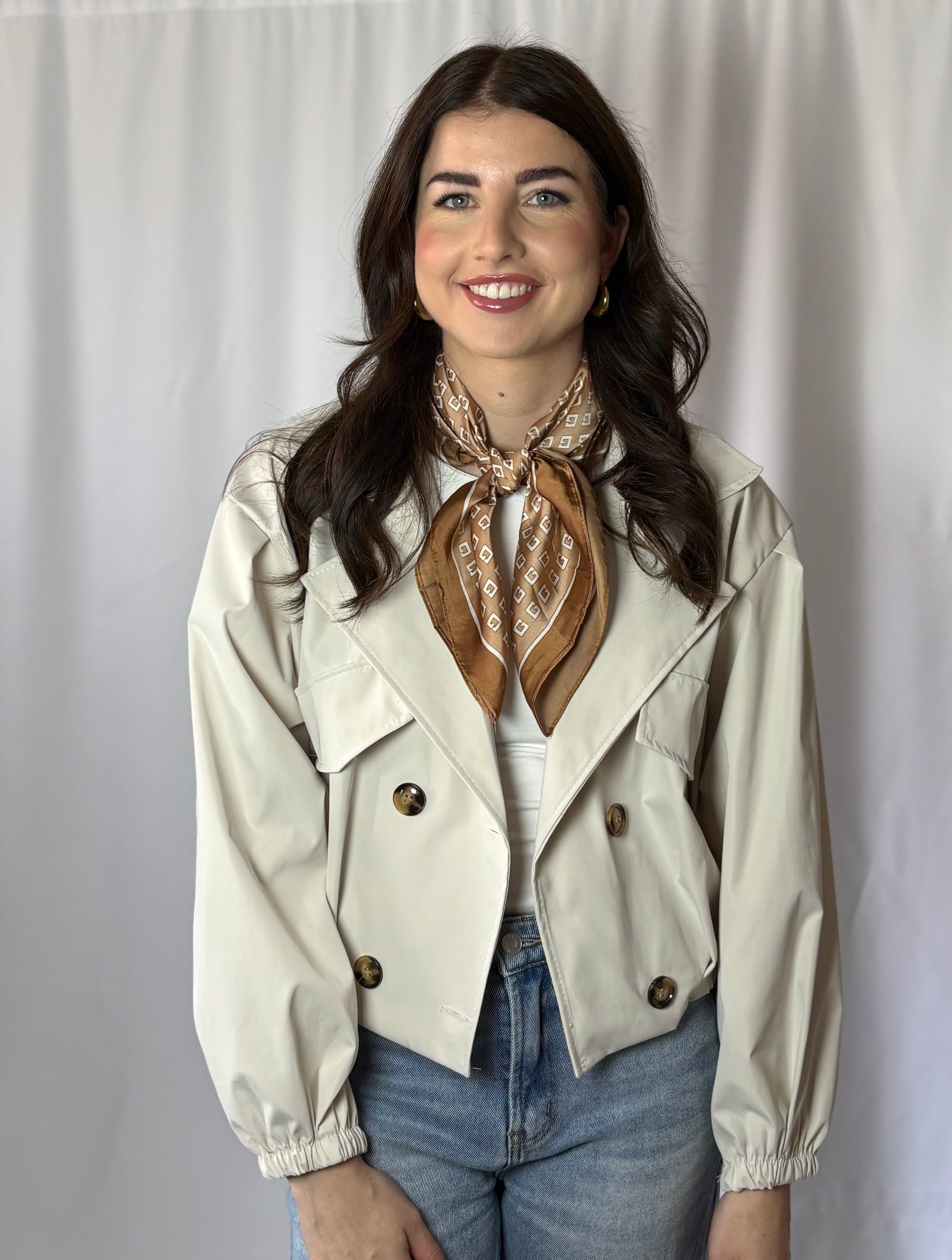 Betaalbaar en elegant sjaaltje bruin |Satijn look | Myjewellen