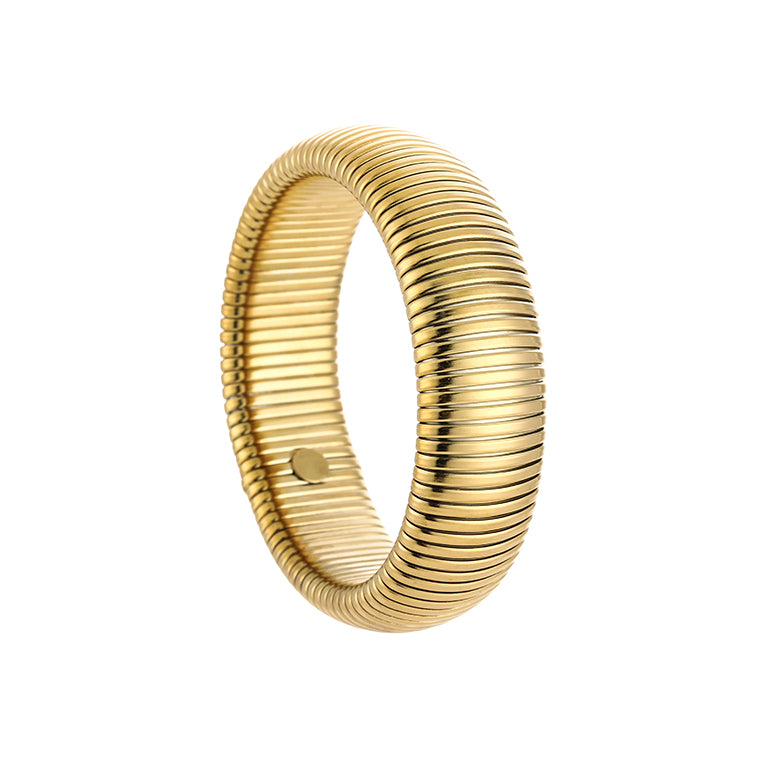 Goudkleurige bangle armband – moderne en verfijnde damesarmband | Myjewellen
