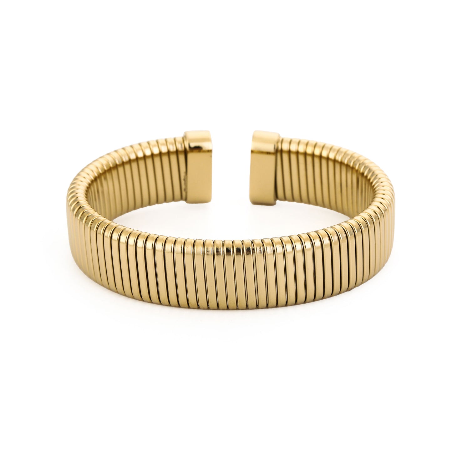 Stainless steel bangle goud – minimalistisch design – Myjewellen