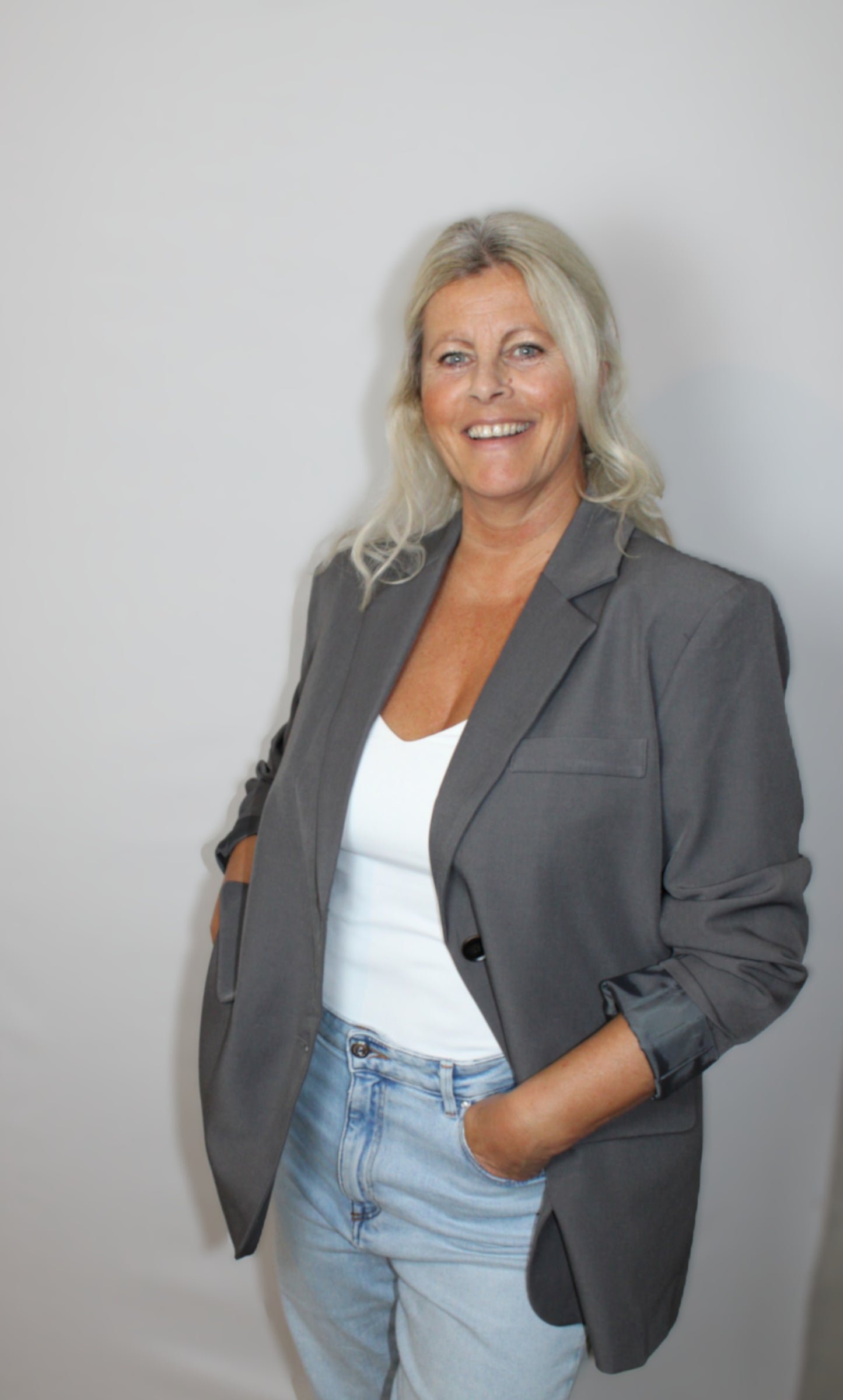 Grijze blazer oversized – chic, comfortabel en perfect voor elke gelegenheid | Myjewellen