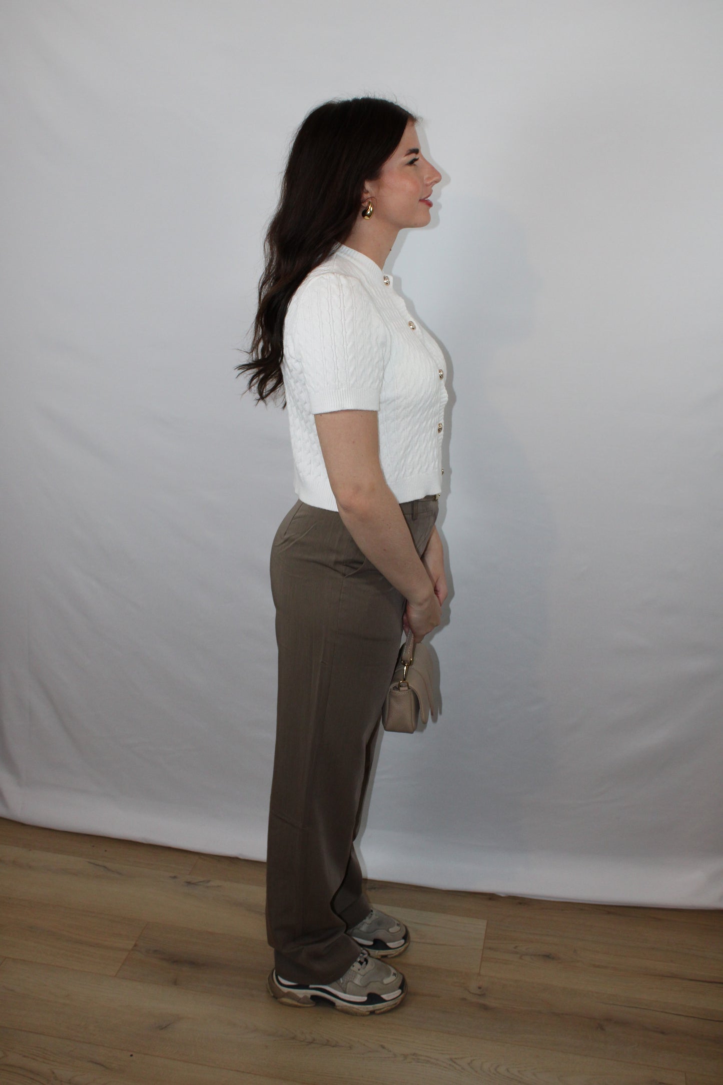 Pantalon Camel met plooi