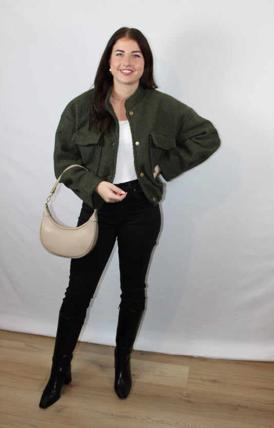 Teddy Bomber Khaki
