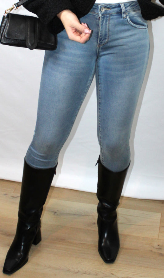 Toxik3 Push-up Skinny Jeans Blauw