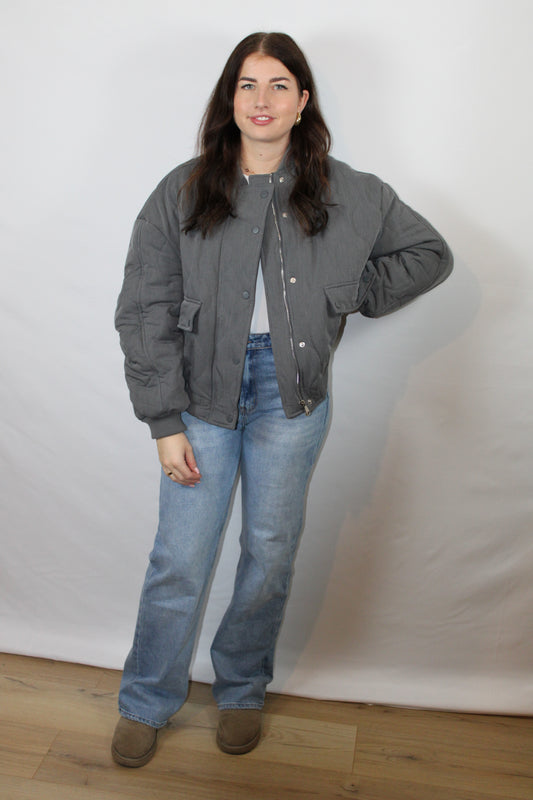 Bomber Jack Grijs