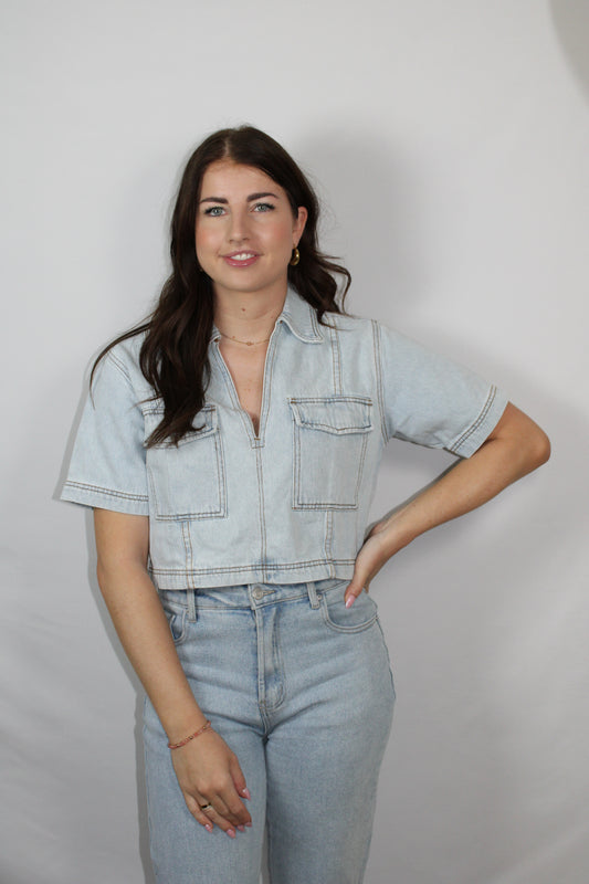 Denim Top
