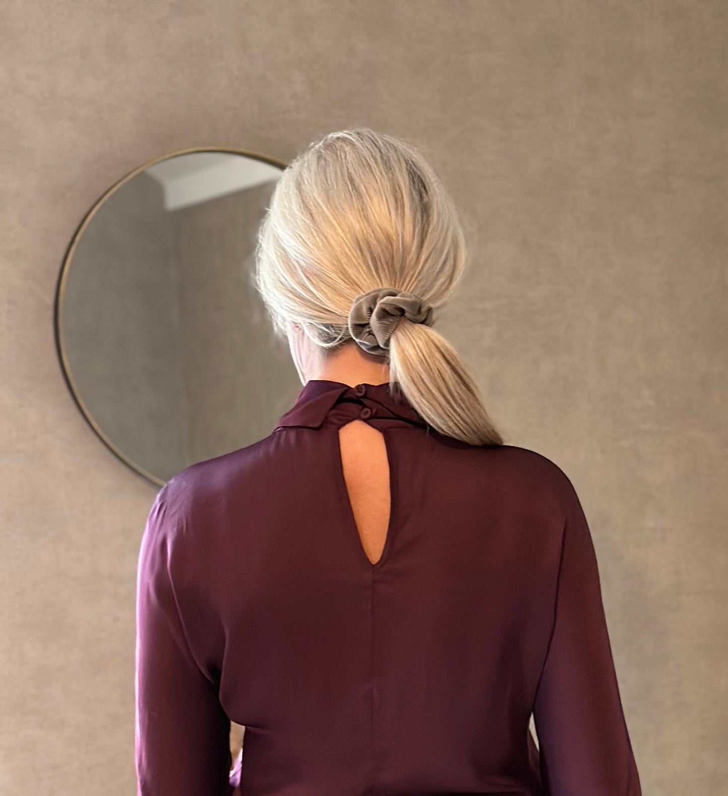 Blouse Burgundy satijn