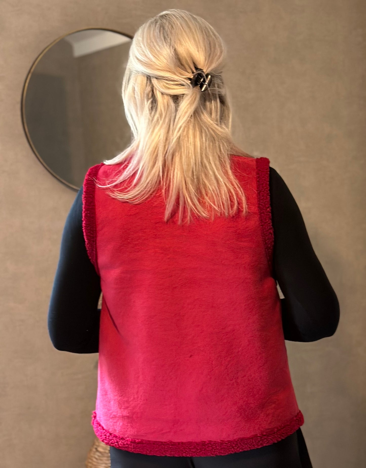 Teddy Gilet Bordeaux