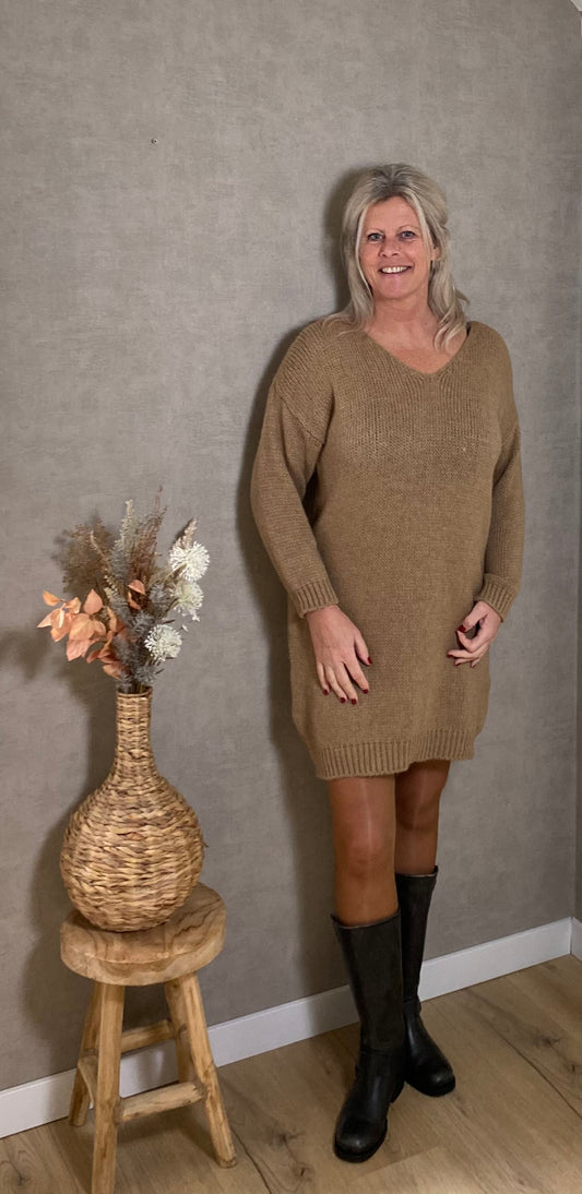 Nikki jurk | Taupe