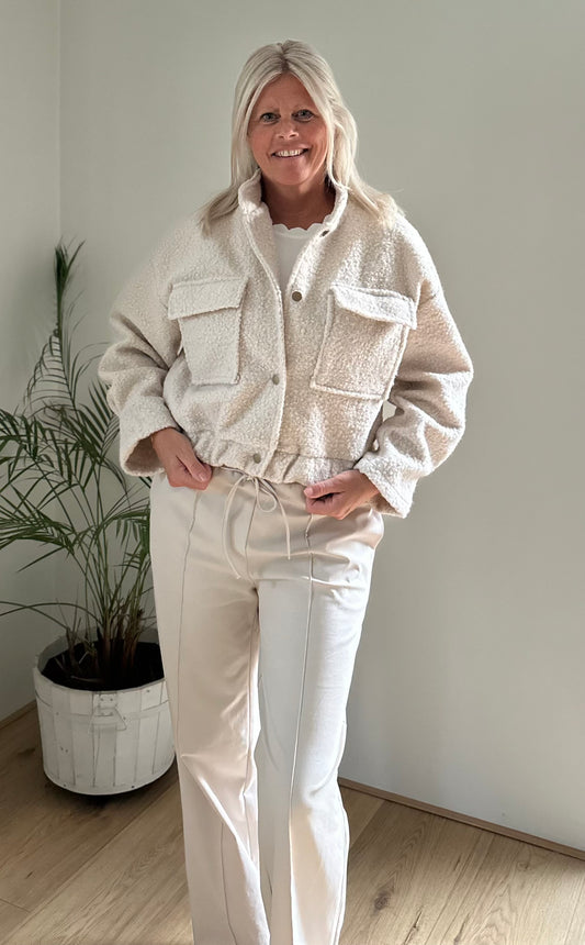 Teddy Bomber Beige