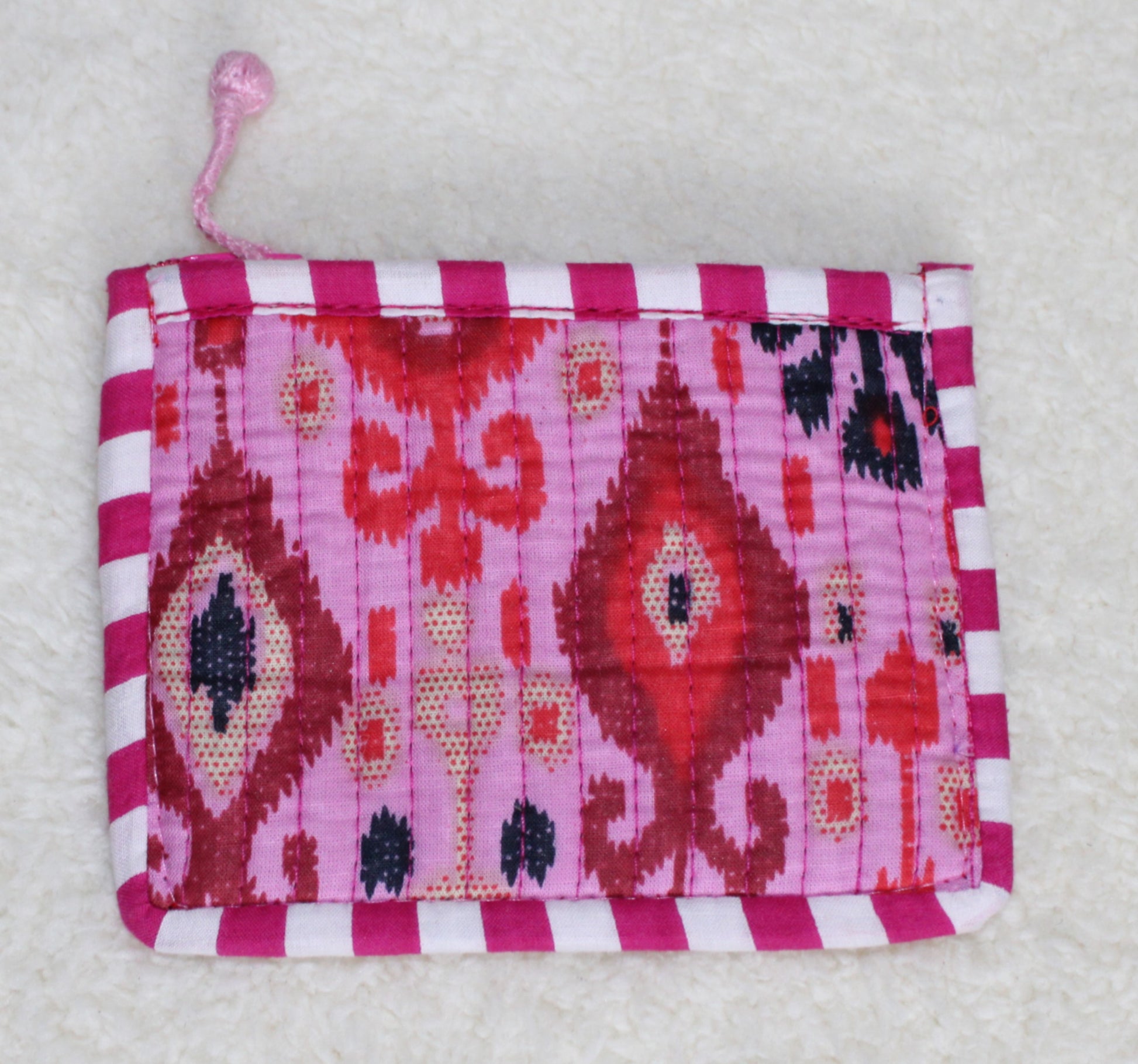 Compact portemonneetje Ibiza – stof, rits, 12,5 x 10 cm | Myjewellen