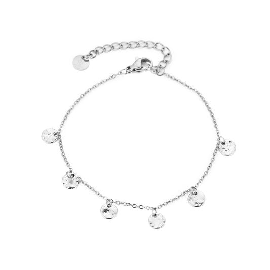 Armband muntjes | Zilver