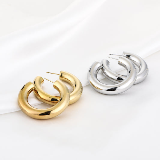 Musthave hoops oorbellen goud en zilver | Myjewellen
