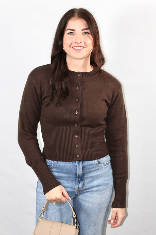 Bruine Olivia top | stijlvolle basic met tijdloze uitstraling | Myjewellen