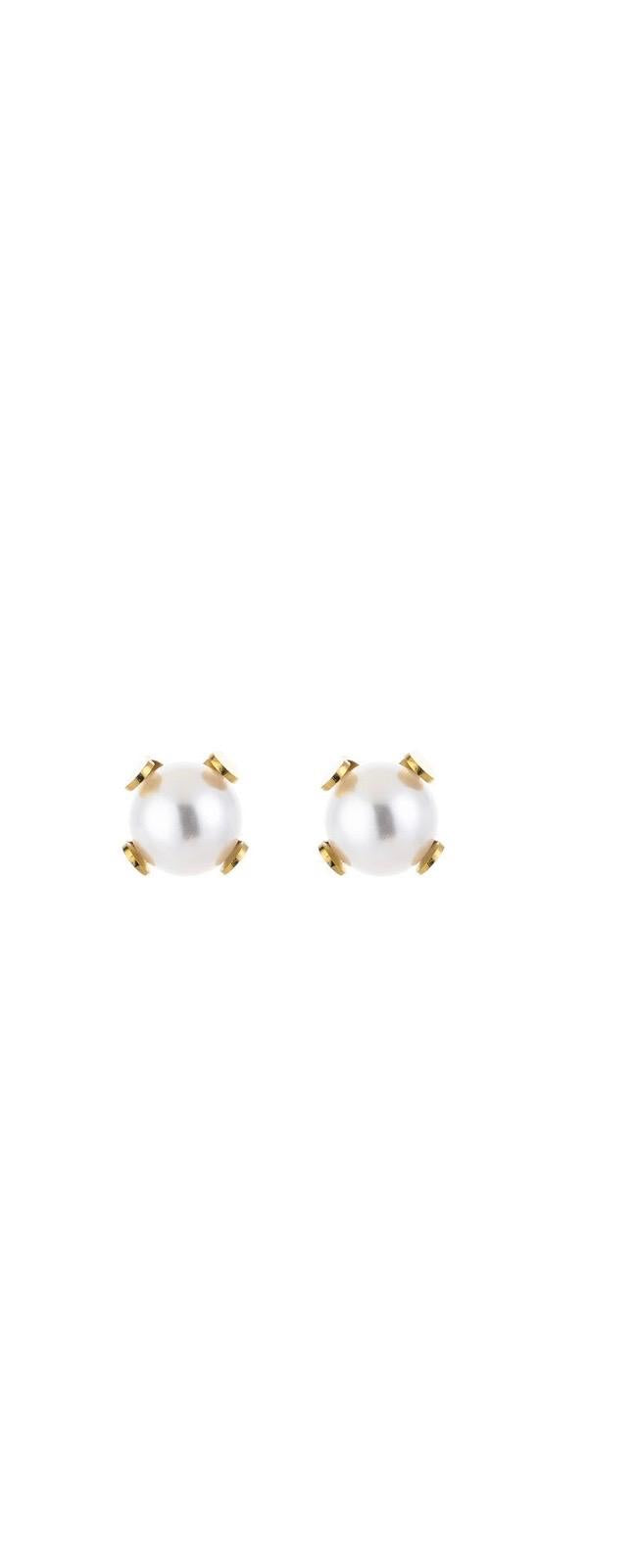 Parel oorbellen goud – tijdloze studs met glanzende parel | Myjewellen