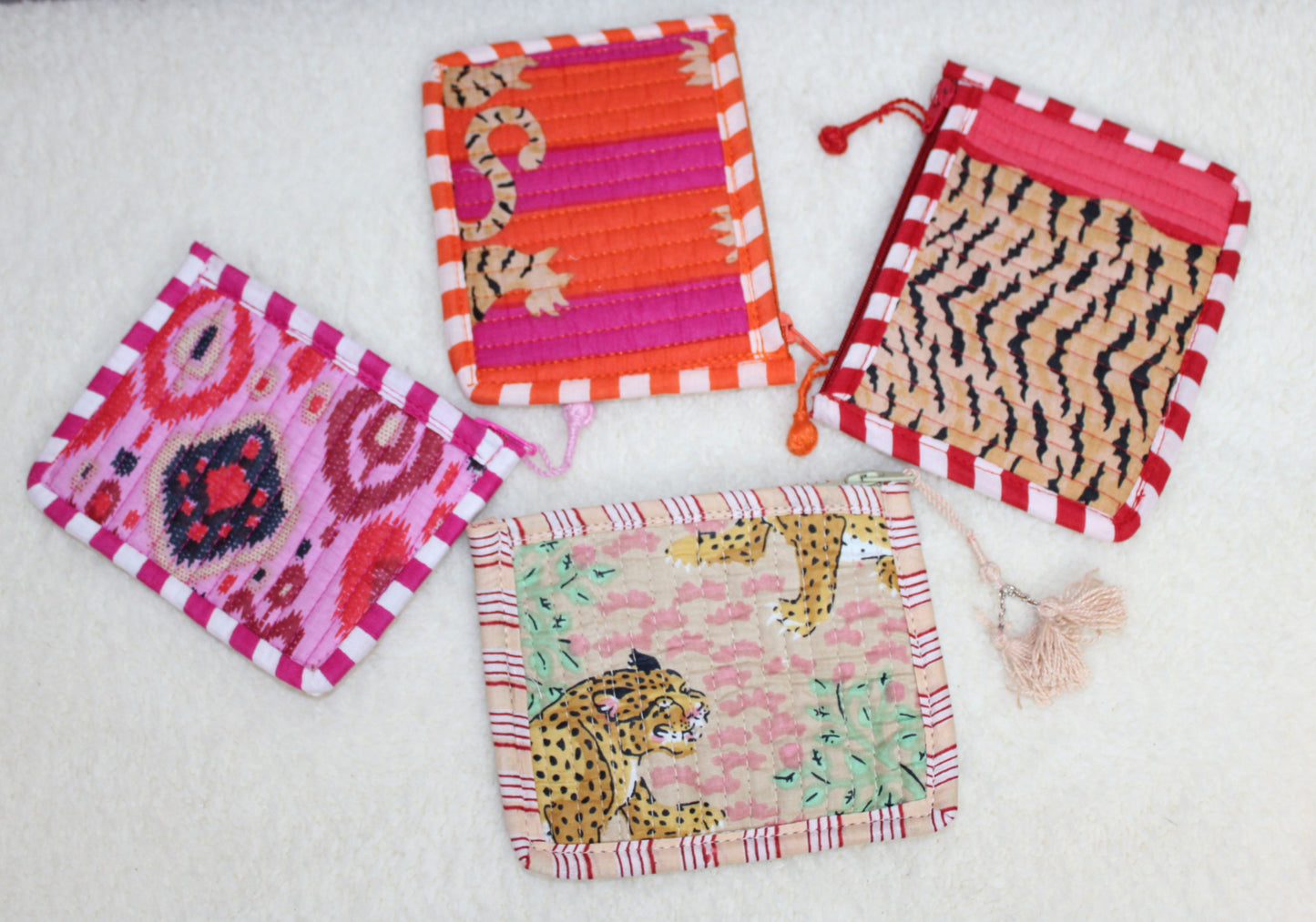 Portemonnee Ibiza – stoffen portemonneetje met rits in 4 kleuren | Myjewellen