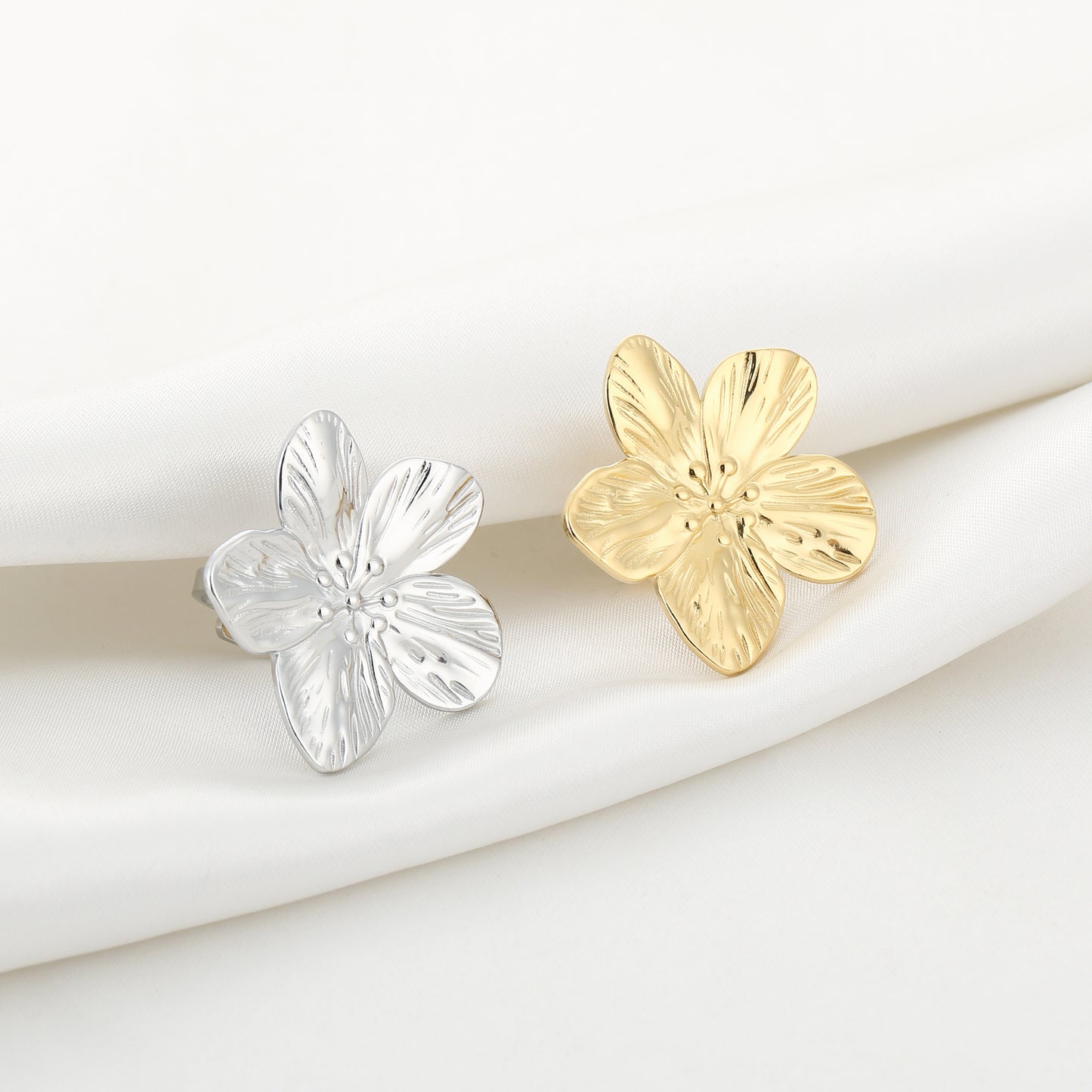 Ring Flower XL Goud | Zilver | Verstelbare ringen | Myjewellen