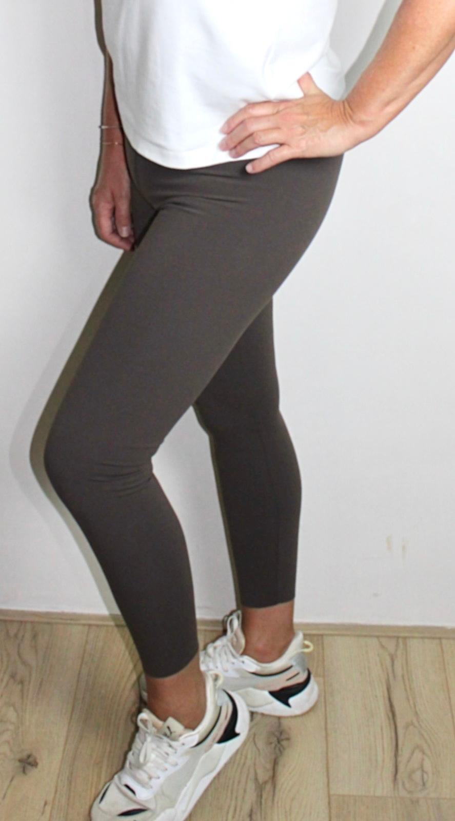 Taupe High-Waisted Sportlegging