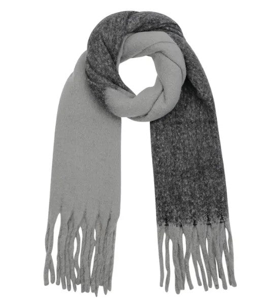 Wintersjaal Zwart/grijs