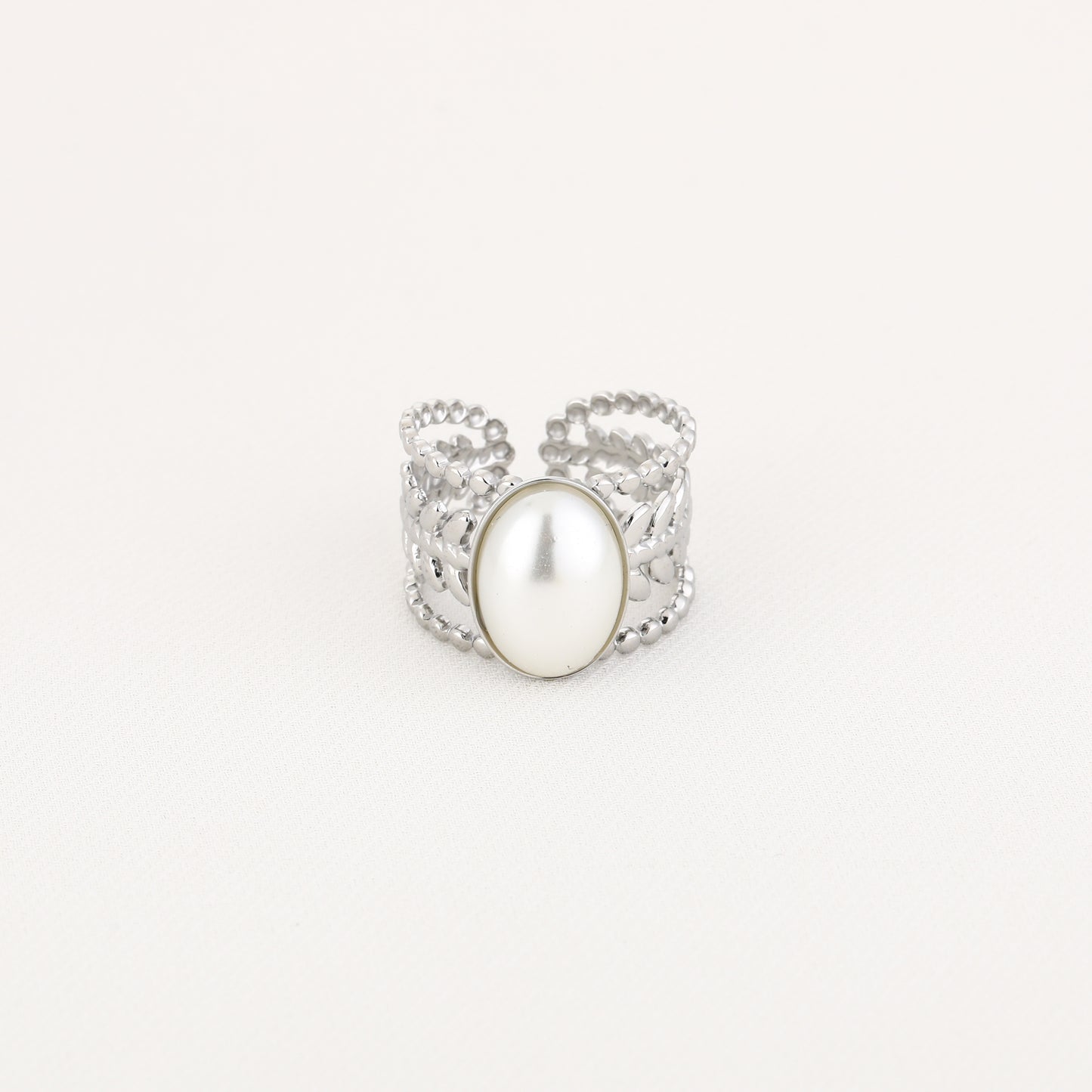 Parel ring zilver | tijdloze damesring met parel | Myjewellen