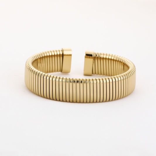 Gouden bangle armband van stainless steel – Bangle Noor Goud – Myjewellen