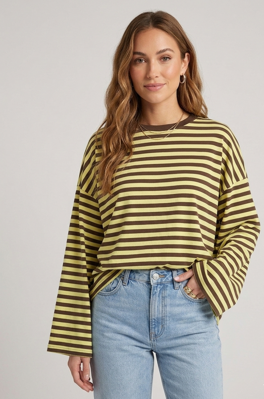 geel-bruin-gestreepte-katoenen-longsleeve-cato-myjewellen