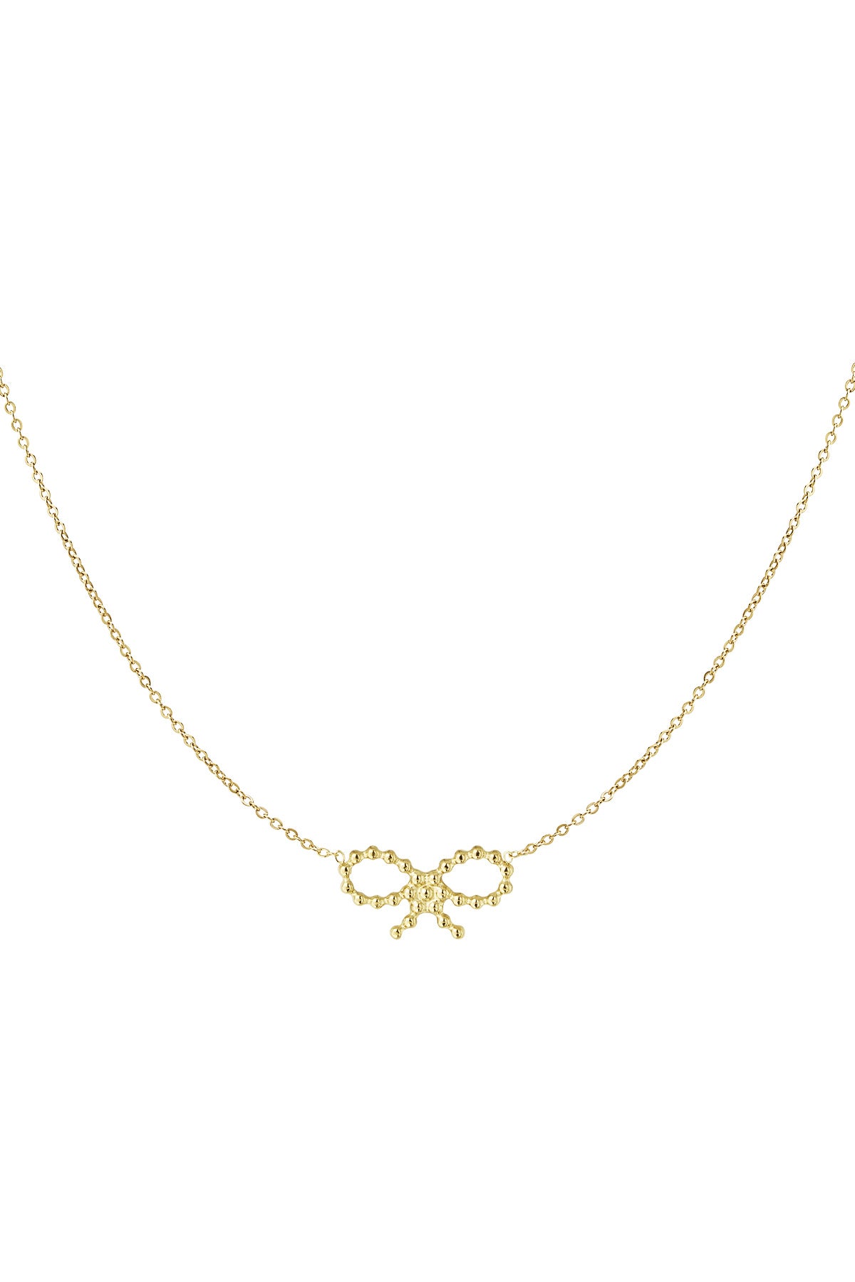Myjewellen | ketting bows | stainless steel | goud