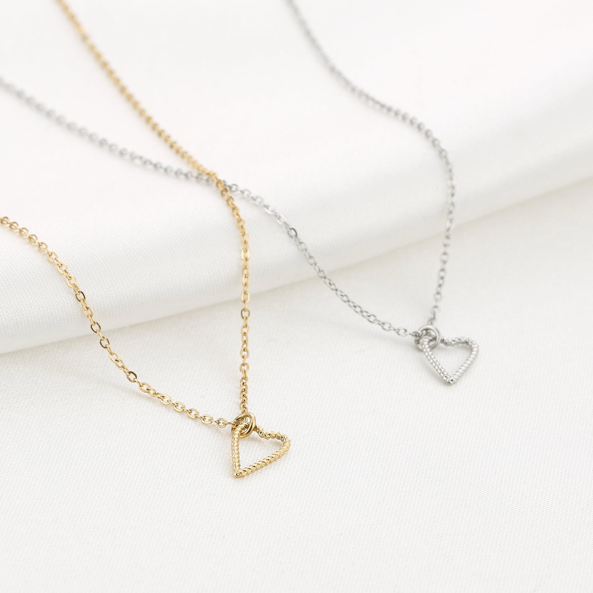 Ketting hart zilver en goud | Myjewellen