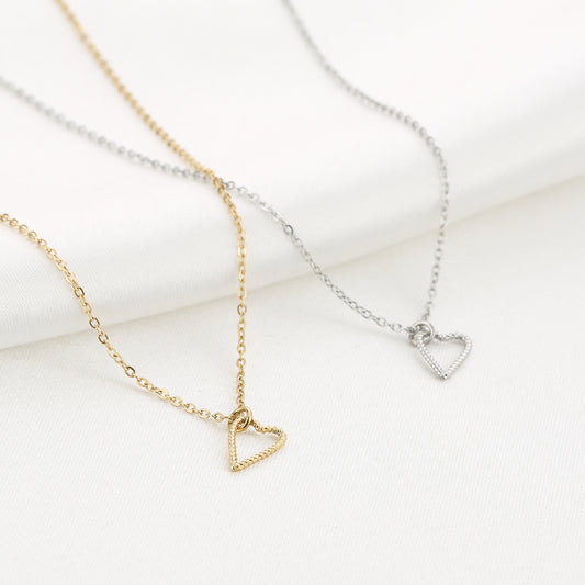 Ketting hart zilver en goud | Myjewellen