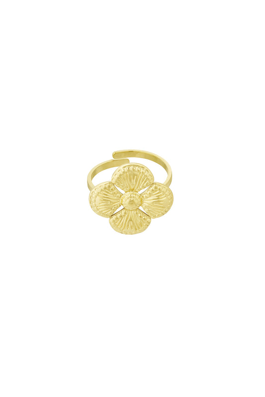 Klaver ring goud | Stainless Steel ringen | Myjewellen