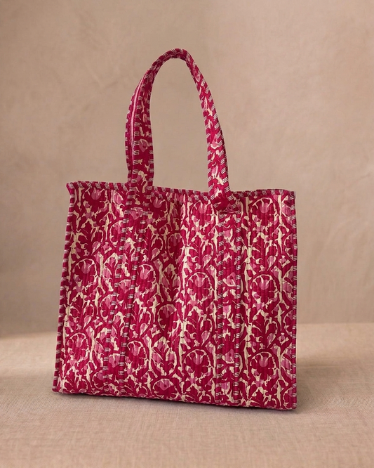 Shopper strandtas Bloem Rood | Myjewellen