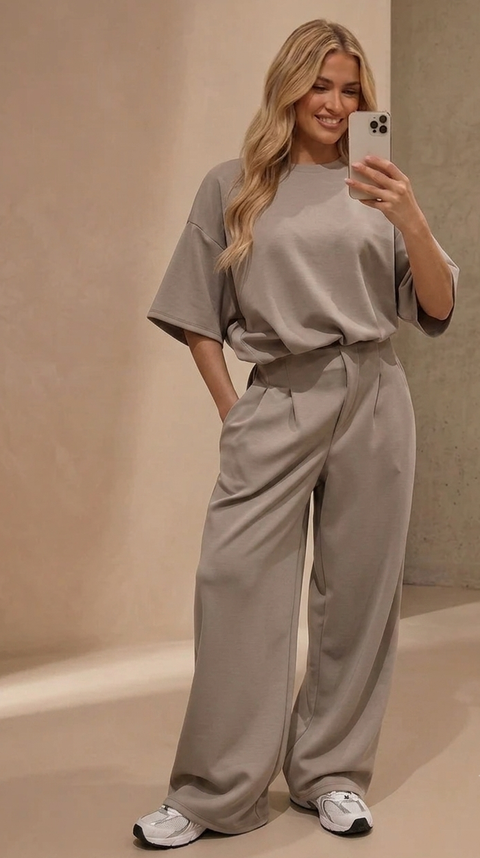 taupe-co-ord-set-dames-wijde-broek-myjewellen